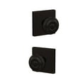 thumbnail image 2 of Schlage FC172GEO622COL Custom Georgian Non-Turning Two-Sided Dummy Door Knob Set - Black, 2 of 7