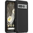 thumbnail image 1 of Google Pixel 7 Pro Heavy Duty Case {Shock Proof,Shatter Resistant, Protective Rubber with 3 Layer Shell Case Compatible for Google Pixel 7, 2022 Release} Colour Black, 1 of 8
