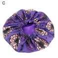 thumbnail image 2 of Cap Large Sleep Hat Women African Floral Print  Cap Double Layer Wide Band Sleep Makeup Bonnet, 2 of 6