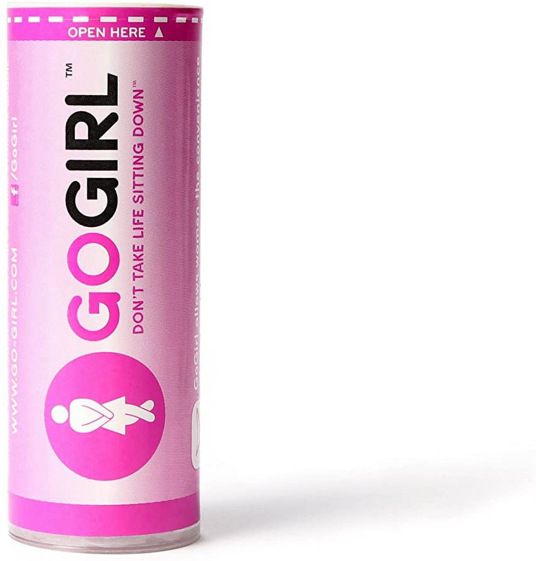 GoGirl Female Urination Device (FUD), Pink, Silicone, Resuable, and Travel Size funnel, 4.35 x 1.44 x 1.44inches