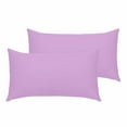 thumbnail image 2 of PiccoCasa Set of 2 300TC Egyptian Cotton Pillowcases Lilac King+(20"x40"), 2 of 7