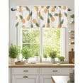thumbnail image 2 of Orange Pineapple Valances for Windows Simple Cartoon Fruit Valance Rod Pocket Light Filtering Short Window Treatments Curtains for Kitchen Bathroom Living Room Bedroom, 1 Panel, 42 x 18 Inch, 2 of 7