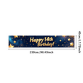 thumbnail image 3 of LUUFILx Happy 14th Birthday Backdrop Banner Birthday Party Background Decorations Photography Props Party Supplies Starry Night Decor, 3 of 8