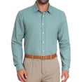 thumbnail image 1 of CAMISAS DE NEGOCIO DE MANGA LARGA A RAYAS PARA HOMBRES INSPIRAR CHIC M VERDE, 1 of 5