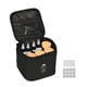 thumbnail image 5 of Recipiente Para Condimentos De Especias De Viaje Frasco De Vidrio Con Embudo Kit De Bolsa De Especias Para Acampar Negro SM SunniMix tarros de especias portátiles, 5 of 8