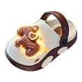 thumbnail image 5 of Kids' Boys Girls LED Light up Clogs Cute Cartoon Slippers Toddlers Slip on Indoor Outdoor Beach Sandals Non Slip Slides 6 Toddler, 5 of 6