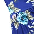 thumbnail image 5 of SYNPOS 4-13T Girls Floral Print Long Sleeve Boho Empire Waist Midi Dress with Pockets, 5 of 8