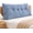 Blue, variant on Dorm Headboard Pillow Twin XL Dorm Bed Wedge Cushion, Bed Backrest Bolster Cushion with Side Pocket, College Back Support for Reading Relaxing