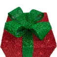 thumbnail image 6 of Northlight Set of 3 Lighted Red Gift Boxes with Green Bows Outdoor Christmas Decorations 10", 6 of 6