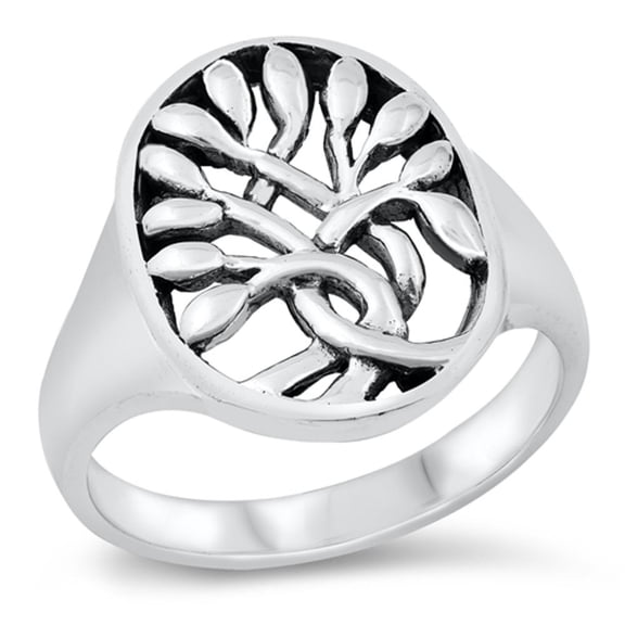 Spiritual Tree of Life Wrap Ring .925 Sterling Silver Band Jewelry Female Male Unisex Size 6