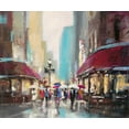 thumbnail image 2 of Heighton, Brent 30x26 White Modern Wood Framed Museum Art Print Titled - Paris Metro, 2 of 4