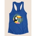 thumbnail image 3 of Tropical Treetops Racerback Tank Women -Grace Popp Designs, Female x-Large, 3 of 4