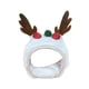 thumbnail image 5 of Gorro navideño para mascotas, diadema para gatos, accesorios para la cabeza para festivales, color blanco, ajustable L, 5 of 9