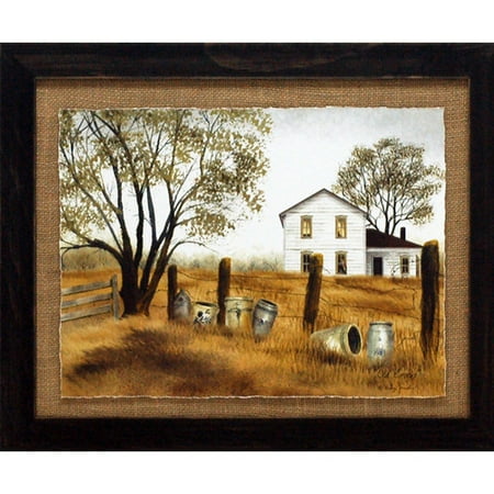 Country Crocks Artistic Reflections 'Old Crocks Primitive Country Farm Landscape' by Billy Jacobs Framed Photographic Print ()