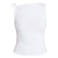 thumbnail image 5 of No Boundaries One Shoulder Ruched Top, Women’s XXS-XXL, 5 of 5