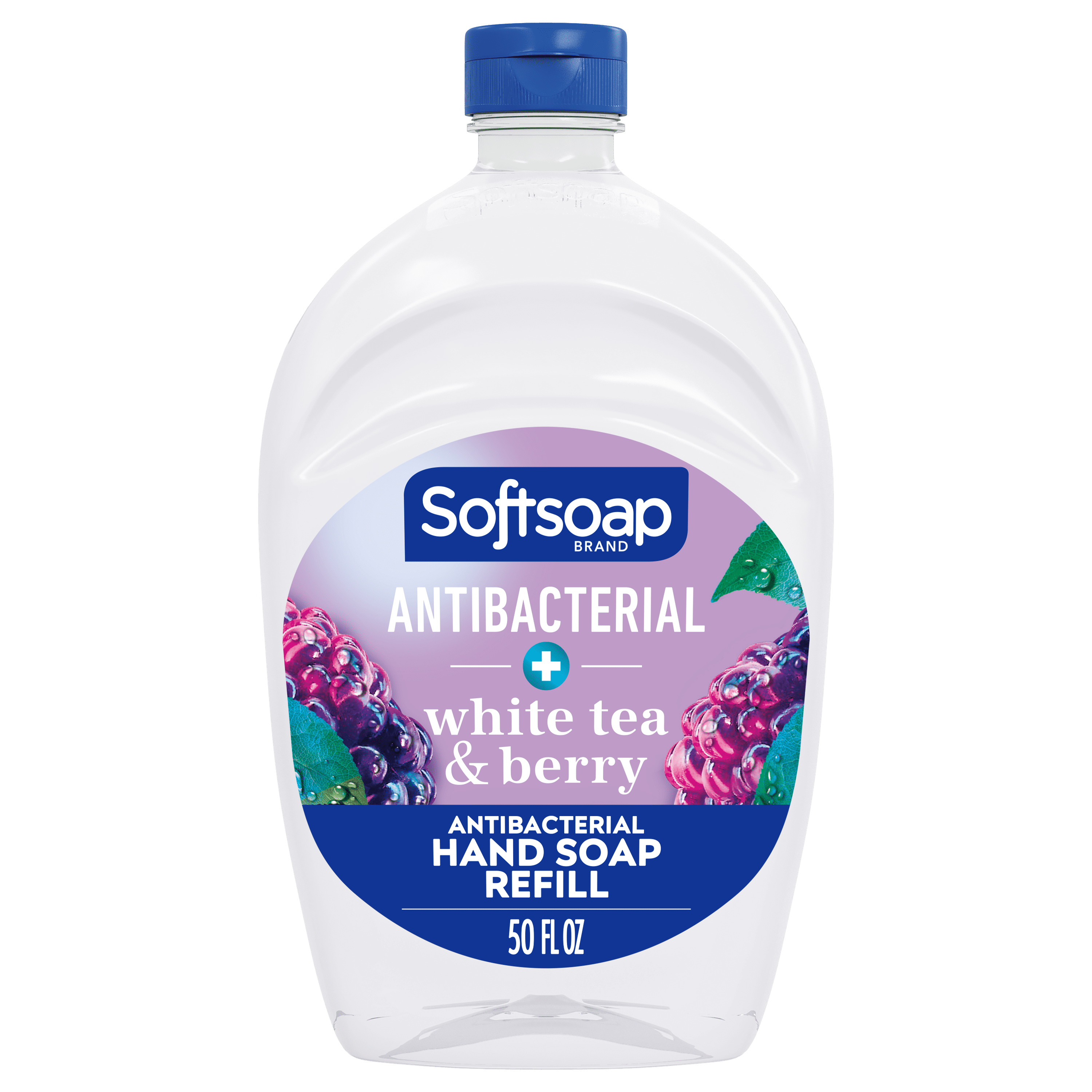 Softsoap Antibacterial Liquid Hand Soap Refill, White Tea and Berry, 50 oz