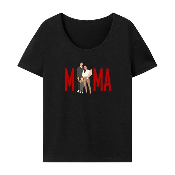 Camiseta para mujer Trajes femeninos Señoras Casual Ropa clásica Camiseta básica L