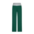 thumbnail image 4 of Sevevn Women's Casual Loose Baggy Pocket Pants Fashion Playsuit Trousers Overalls Imitation Cotton And Linen Cropped Pants Green XL Summer Gift, 4 of 6