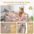 Pack and Play 3 in 1 Portable Baby Playard with Changing Table