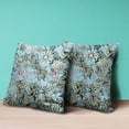 thumbnail image 4 of Amrita Sen Flying Floral Paisley Throw Pillow in Blue Green Purple 20x20, 4 of 5