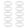 thumbnail image 2 of EHJRE s/ Blank Silicone Wristbands Fashion Rubber Bracelet White, 2 of 9