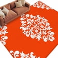 thumbnail image 2 of Classical Floral Washable Living Room Rugs 5'x7', Red Retro Symmetrical Texture Low Pile Throw Large Area Rugs Non-Slip Sturdy Edge Binding Carpet for Dining Room Bedside Kitchen, 2 of 9