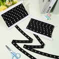 5 Yards Black Button Strips Metal Snap Ribbon Soft Cloth Cotton Sew on ...