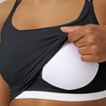 thumbnail image 5 of Summer Women's Tank Tops Built In Bras Sleeveless Round-Neck Solid Casual Regulars Black Summer Tops S-XL, 5 of 5