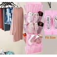 thumbnail image 3 of Organizador colgante para zapatos MISSLO, 30 bolsillos grandes, color rosa, 3 of 7