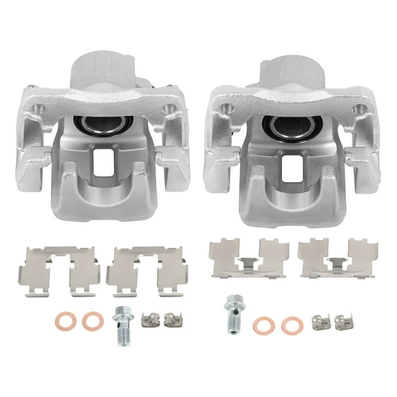 2PCS Rear Driver & Passenger Side Disc Brake Calipers (w/Bracket) 1 Piston 2009-2012 for Toyota RAV4 2.5L 2006-2012 for Toyota RAV4 3.5L