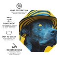 thumbnail image 3 of Fuzoiu Stylish Yellow Dog Print Leather Coasters Set,Drink Coasters Set of 4,for Tabletop Protection, Durable PVC Coasters,Home Décor and Housewarming Gift-Octagon, 3 of 6