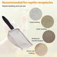 thumbnail image 3 of EIMELI 2 Pcs Stainless Steel Reptile Sand Substrate Scoop Shovel Sifter Fine Mesh Metal Reptile Litter Cleaner Scooper for Sand Bedding, 3 of 9