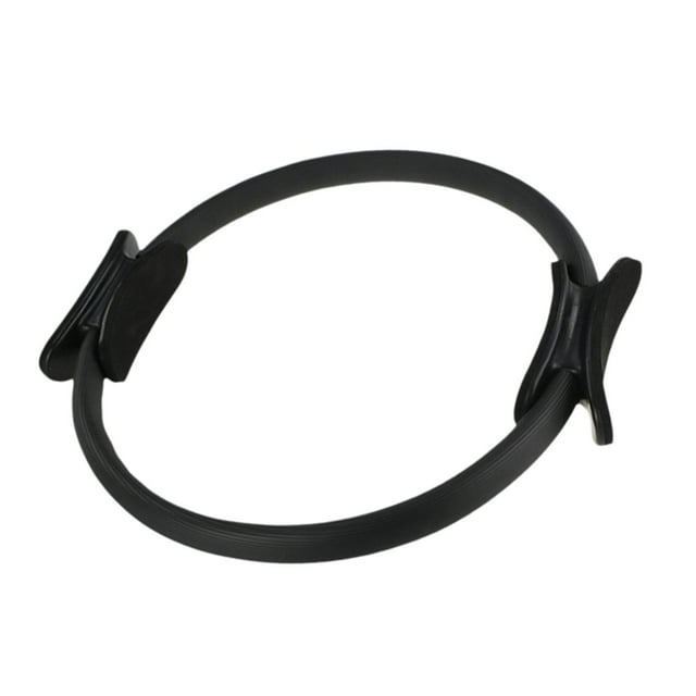Anillo de fitness de Pilates, equipo ergonómico, entrenamiento de núcleo práctico, círculo de ejercicios para mujeres, entrenamiento, tonos muslos Negro