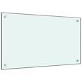 thumbnail image 2 of vidaXL Kitchen Backsplashes 2 pcs White 70x50 cm Tempered Glass, 2 of 5