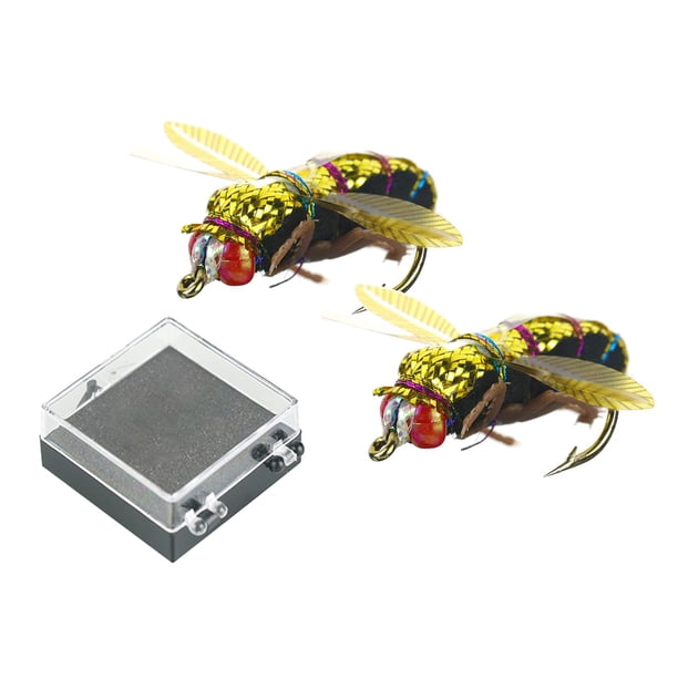 2pcs señuelos moscas / mosquitos / cebo de señuelo de 25 mm Sunnimix Cebo de pesca