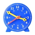 thumbnail image 2 of ZheElen Educational Clock Plastic Learning Hour Minute Second Time Kindergarten Nursery Teaching Intelligence Activities Toys Blue, 2 of 8