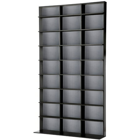 Atlantic - 72" Large Media Rack in - Black