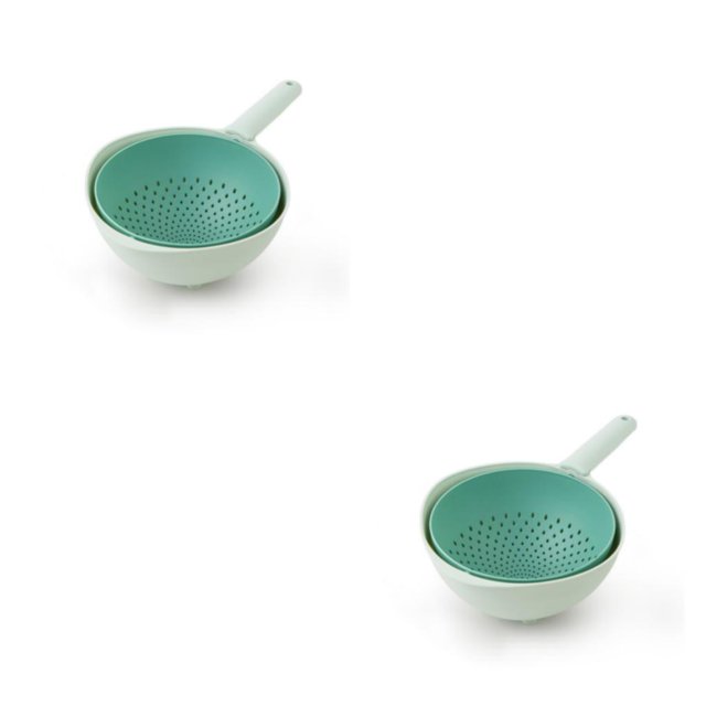 Cateissary Cesta de cocina duradera Fácil de usar y coladores giratorios Cesta de drenaje multifuncional Cocina Type2 NO2