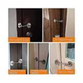 thumbnail image 4 of Rawiri Pestillo de Gancho y Ojo de 10 Pulgadas Gris Cabina Gancho y Ojo para Puerta de Patio Blanco Paquete de 2 Pestillos de Gabinete de Servicio Pesado de Acero Inoxidable de 250 mm para Puerta, 4 of 5