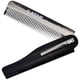 thumbnail image 1 of Kent 20T Peine de bolsillo plegable hecho a mano de grafito negro para hombres Peine alisador de pelo de dientes finos para el cuidado diario Peinar el cabello Barba o bigote Uso seco o con bálsamos C, 1 of 5