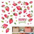 thumbnail image 4 of Adhesivos de Pared Mfault Corazón de Fresa Decoración para Dormitorio 89x30 cm, 4 of 7