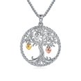thumbnail image 1 of Collar con colgante de árbol de la vida en plata de ley 925, regalo de joyería para mujeres y niñas, 1 of 1