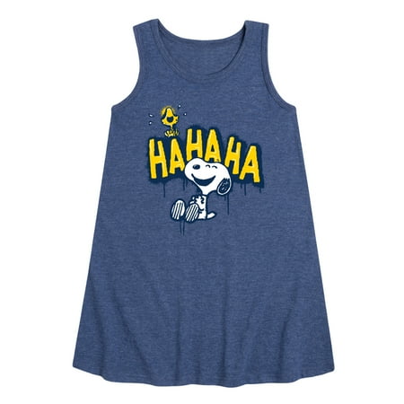 

Peanuts - Ha Ha Graffiti - Toddler and Youth Girls A-line Dress