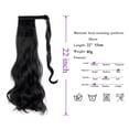 thumbnail image 2 of LELINTA Women 20/22 Inch Hair Pieces Ponytail Drawstring Ponytail Extension Natural Straight Body Wave Ponytail Hair Extension Synthetic Loose Wave Ponytail Hair Pieces, 2 of 8