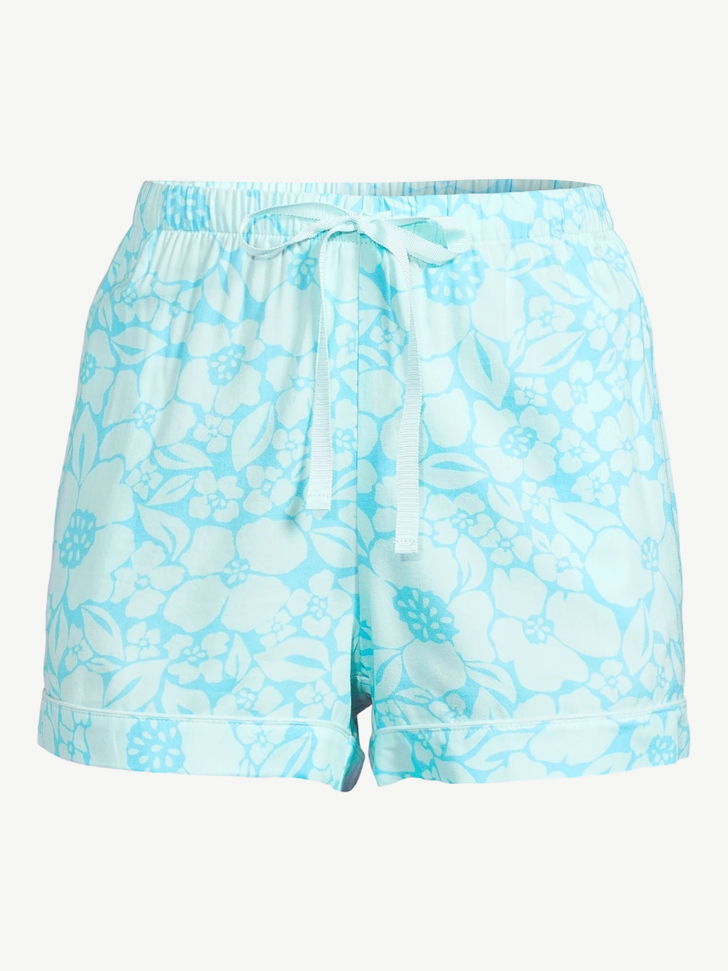 Joyspun Women's Woven Sleep Shorts, Sizes S to 3X