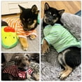 thumbnail image 3 of Camiseta para perros Geyoga a rayas de algodón transpirable para perros pequeños, 3 of 6