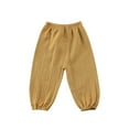 thumbnail image 3 of Toddler Baby Long Bloomers Soft Cotton Linen Casual Elastic Harem Pants Trousers, 3 of 7