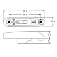 thumbnail image 2 of pitrice 6 Pieces Individual Bridge Saddles Tailpiece Set for Electric Guitar Silver, 2 of 8