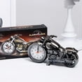 thumbnail image 2 of Mini Motorcycle Model Alarm Clock Battery Powered Desk Shelf Clock Creative Home Decoration, 2 of 5