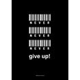 thumbnail image 2 of Design Fabrikken 14x18 Black Ornate Wood Framed with Double Matting Museum Art Print Titled - Never Give Up, 2 of 4